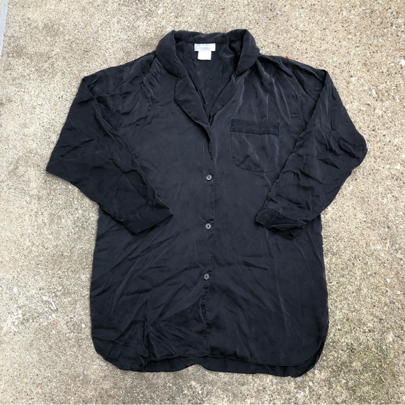 Bergdorf Goodman Collection by Patricia Fieldwalker silk L/S top - Picture 1 of 3